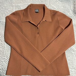 Worthington Womens Long Sleeve Pullover Sweater - Size Large - Color Rawhide